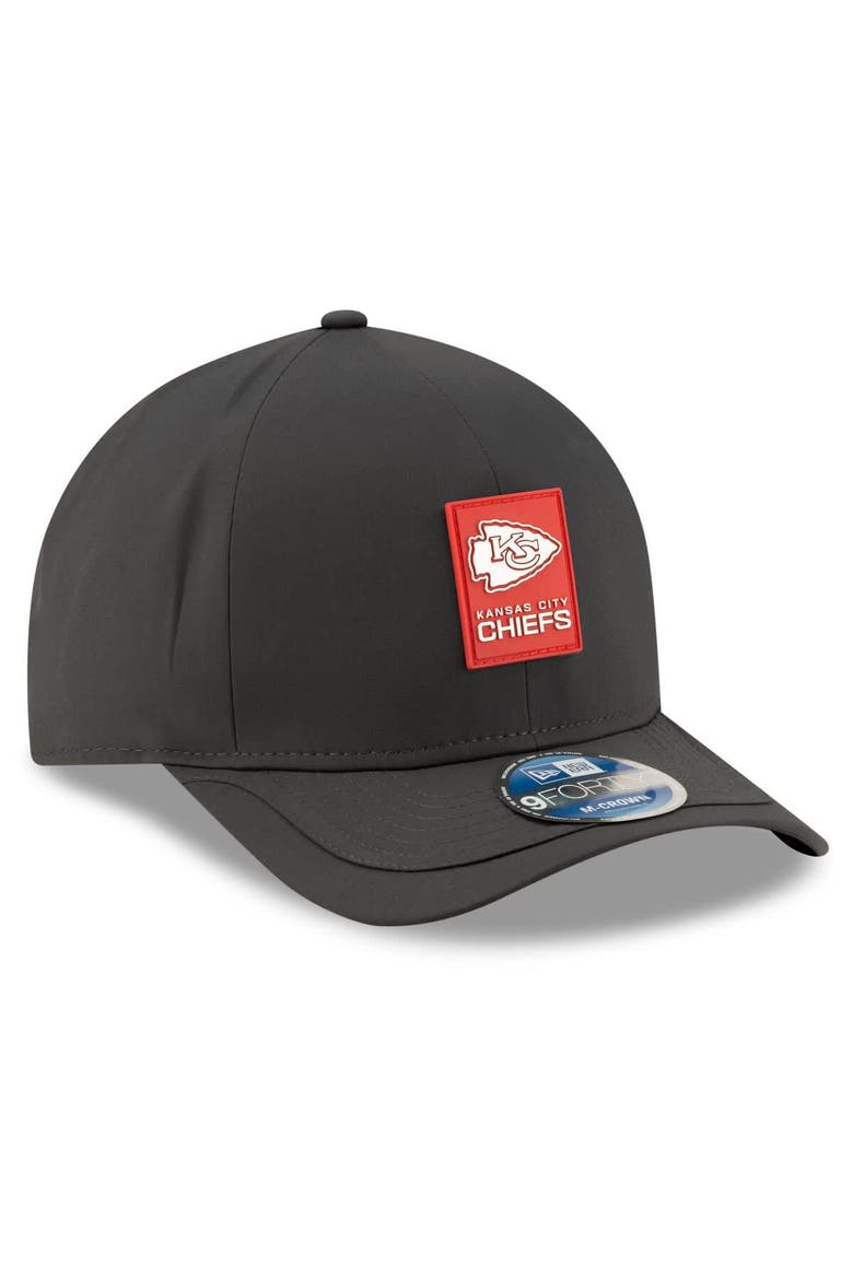 Men's New Era Charcoal Kansas City Chiefs 2025 Sideline Cold Weather 9FORTY M-Crown Adjustable Hat, Alternate, color, Charcoal