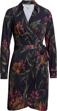 Tommy Bahama Carmela Orchid Isle Long Sleeve Wrap Dress