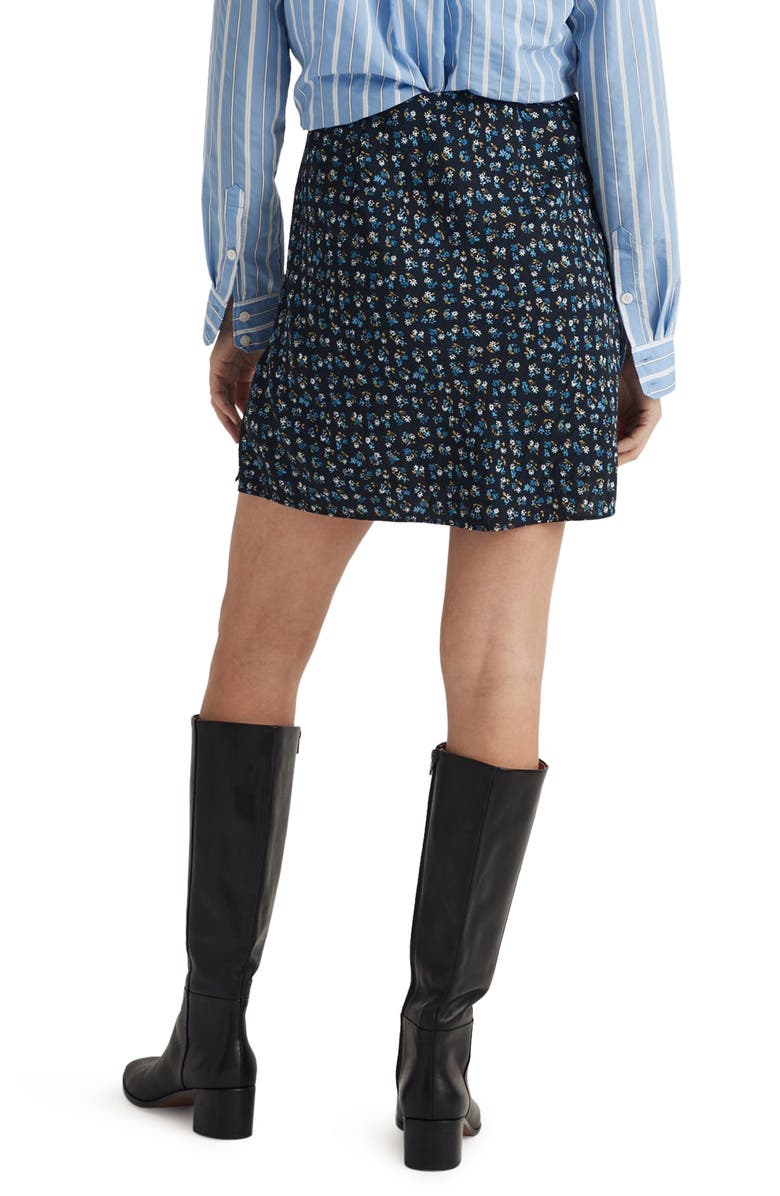 Madewell The Layton Floral Miniskirt, Alternate, color, Deep Indigo