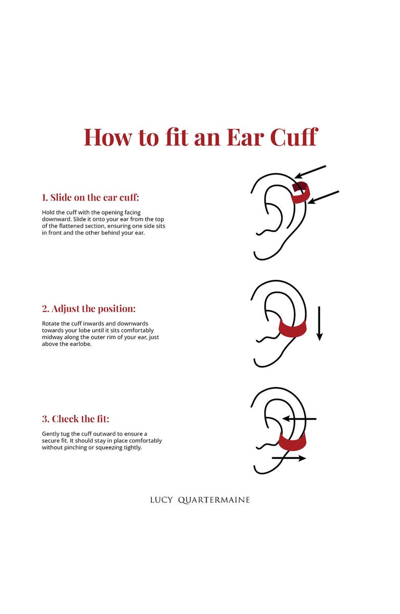 Lucy Quartermaine Waterfall Triple Ear Cuff, Alternate, color, Sterling Silver