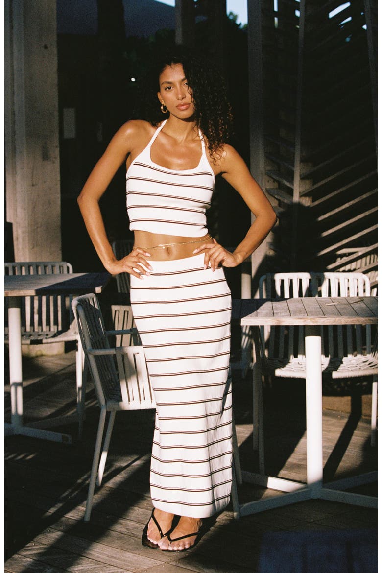 Ravello Stripe Rib Cover-Up Skirt, Alternate, color, MYKONOS STRIPE