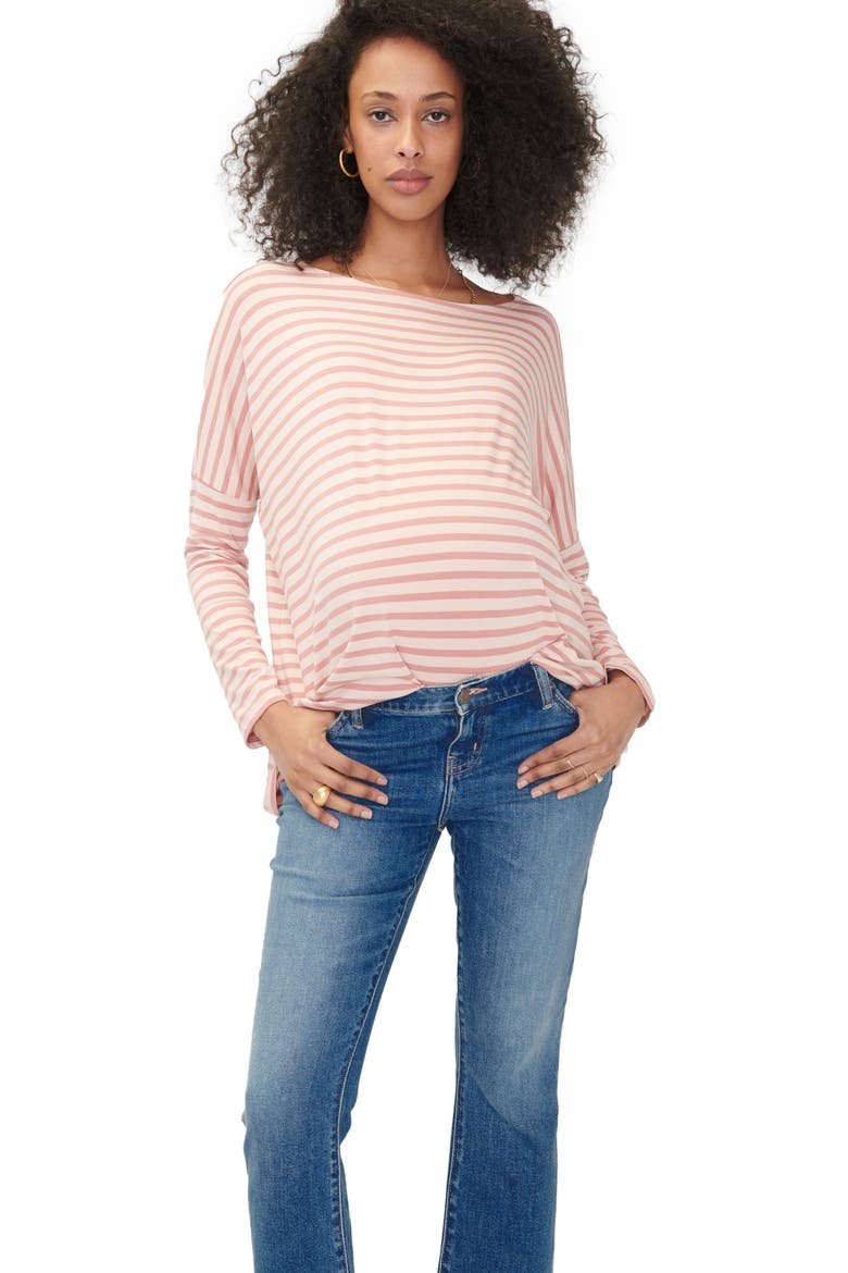 The Under The Bump Crop Maternity Jeans, Alternate, color, INDIGO