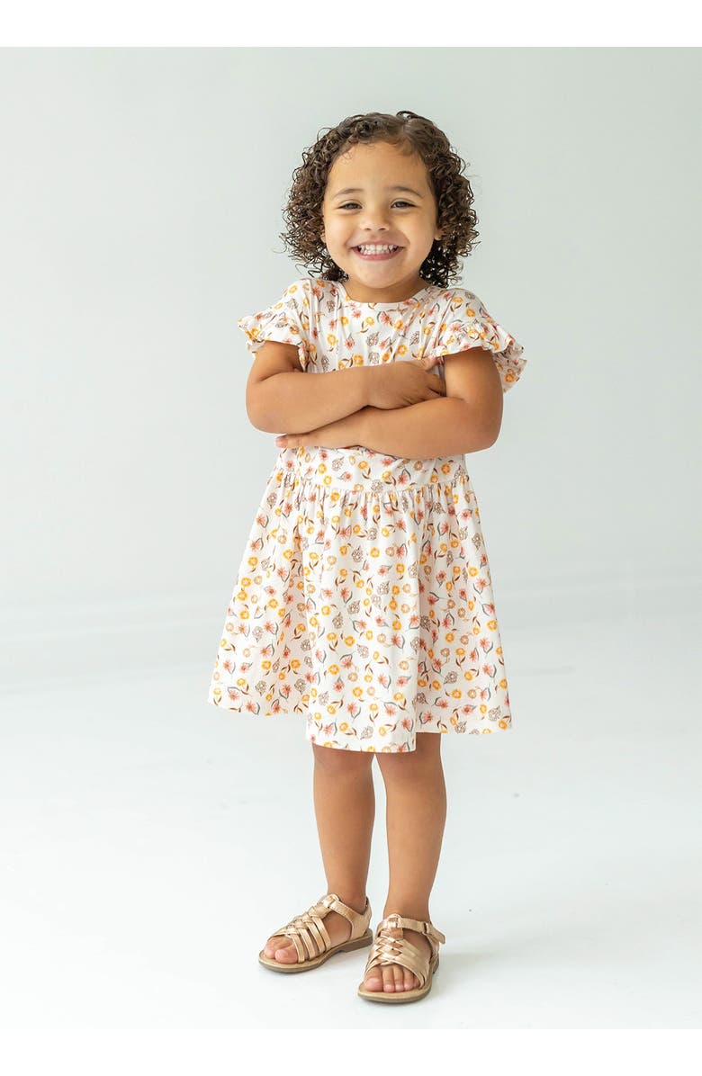 Mabel + Honey Golden Hour Flower Dress, Alternate, color, Brown
