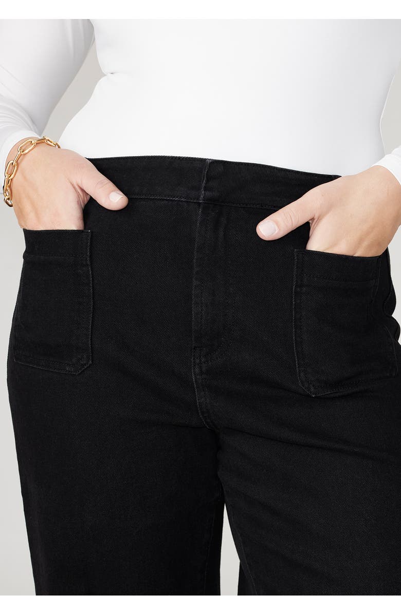 ELOQUII Trouser Jean, Alternate, color, Black Rinse