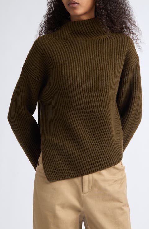 Ribbed Wool & Cashmere Sweater