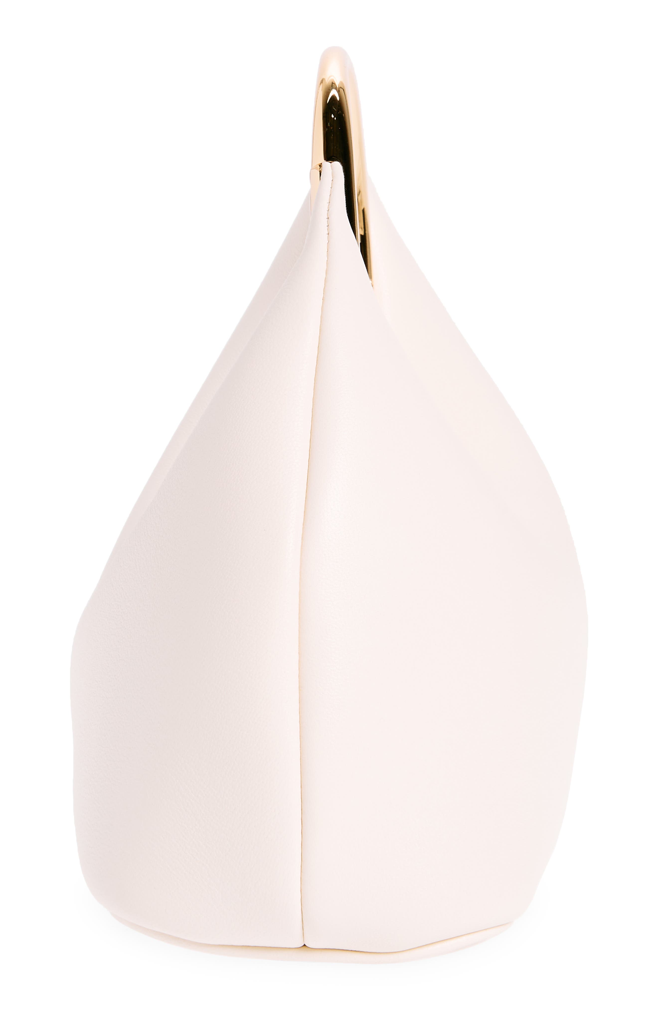 Jacquemus Le Petite Calino Leather Top Handle Bag, Alternate, color, Light Ivory 115