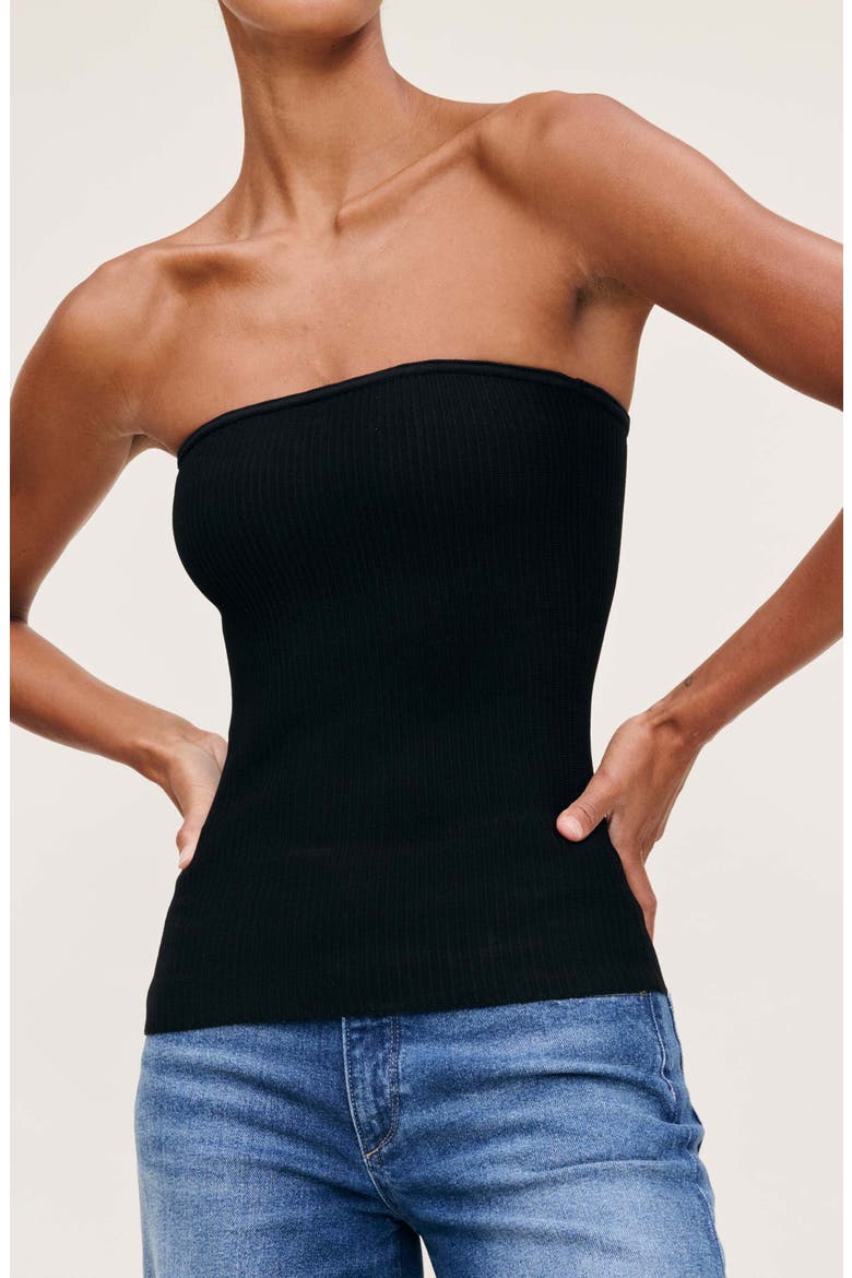 Instasculpt™ Tube Top, Alternate, color, BLACK