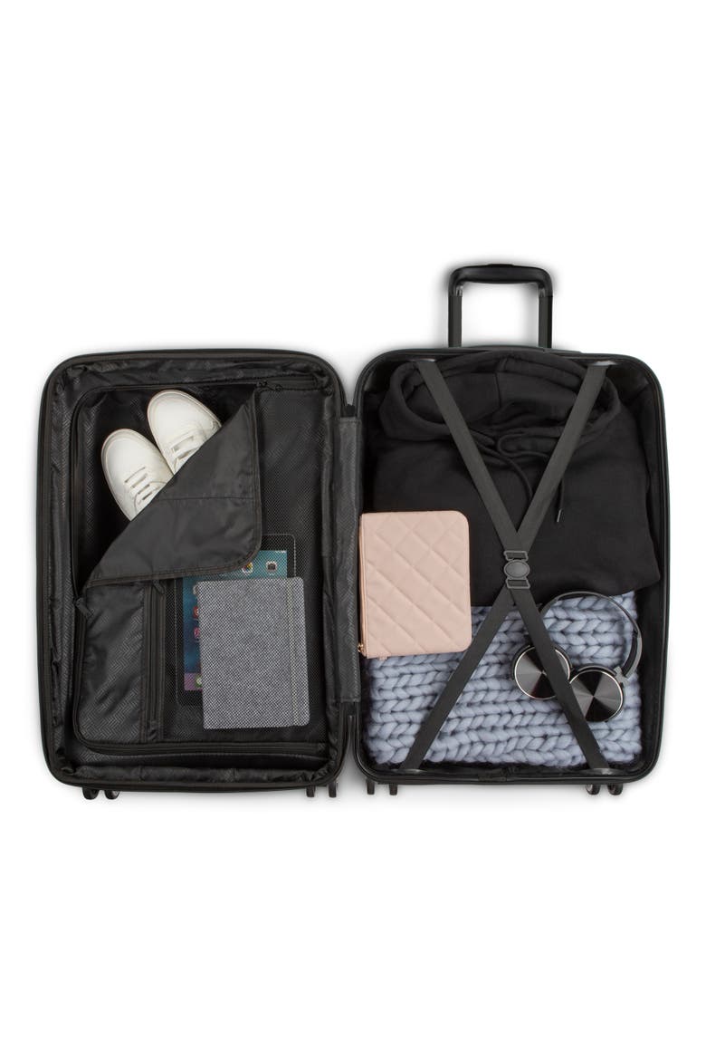Las Vegas 3 Piece Hardside Luggage Set, Alternate, color, Black