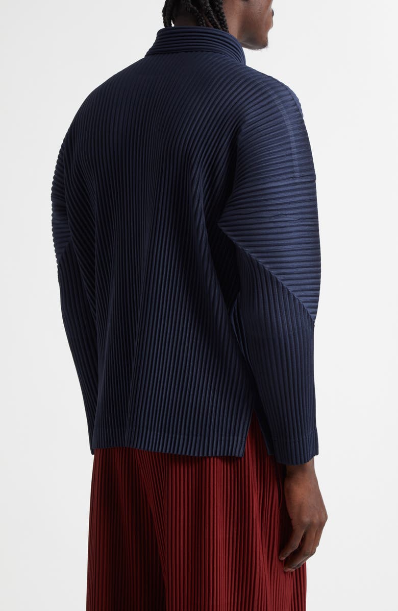 Homme Plissé Issey Miyake Monthly Color November Pleated Button-Up Shirt, Alternate, color, 