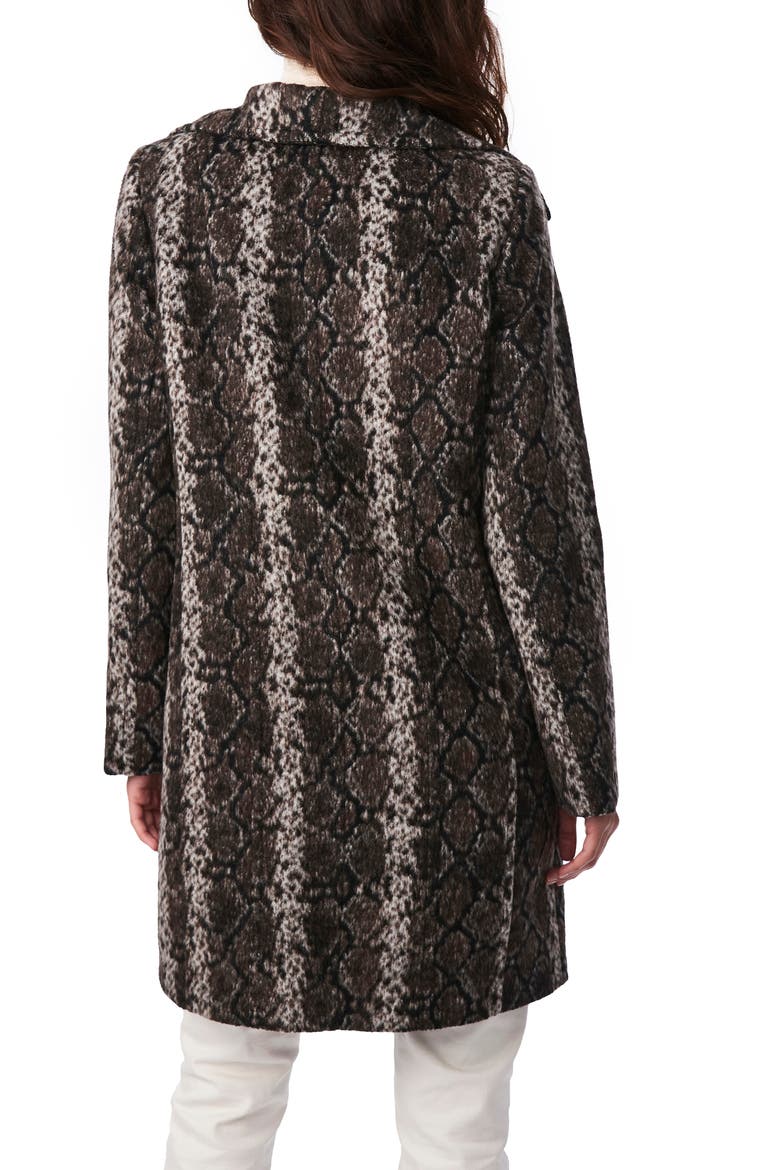 Snakeskin Print Coat, Alternate, color, SNAKE