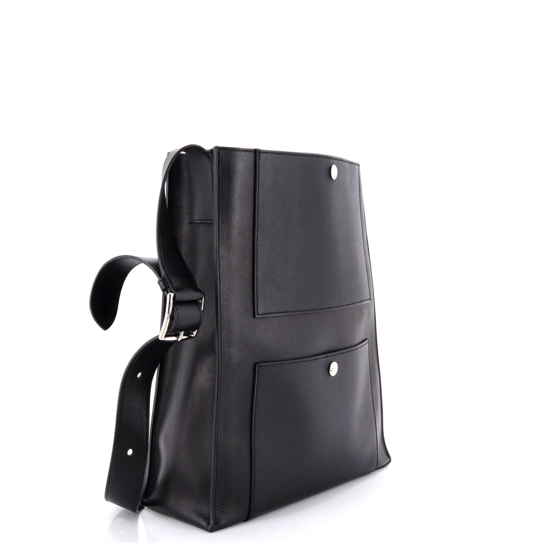 Pre-Owned Hermes Cab'H Tote Evergrain, Alternate, color, Noir