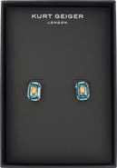 Kurt Geiger London Crystal Emerald Stud Earrings