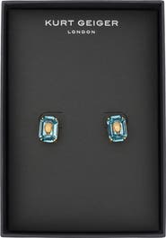 Kurt Geiger London Crystal Emerald Stud Earrings