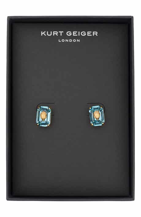 Kurt Geiger London Crystal Emerald Stud Earrings
