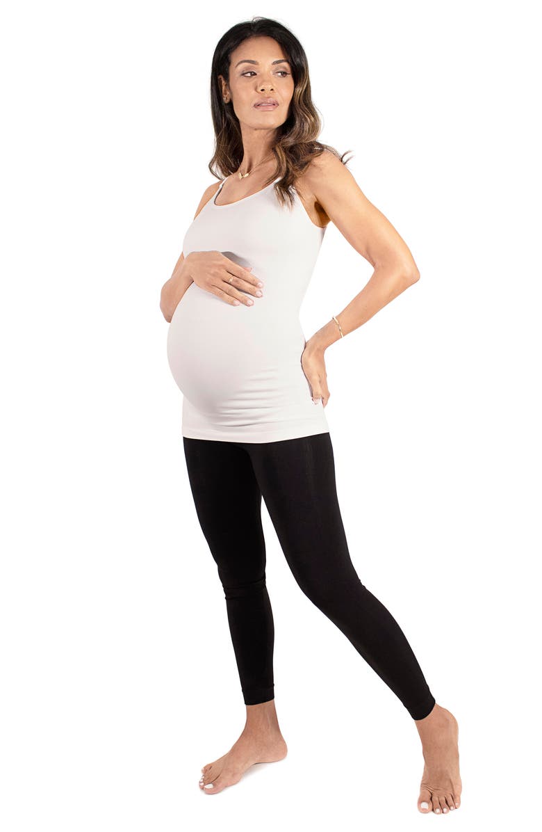 Ingrid & Isabel Cooling Seamless Support Maternity Camisole, Alternate, color, White