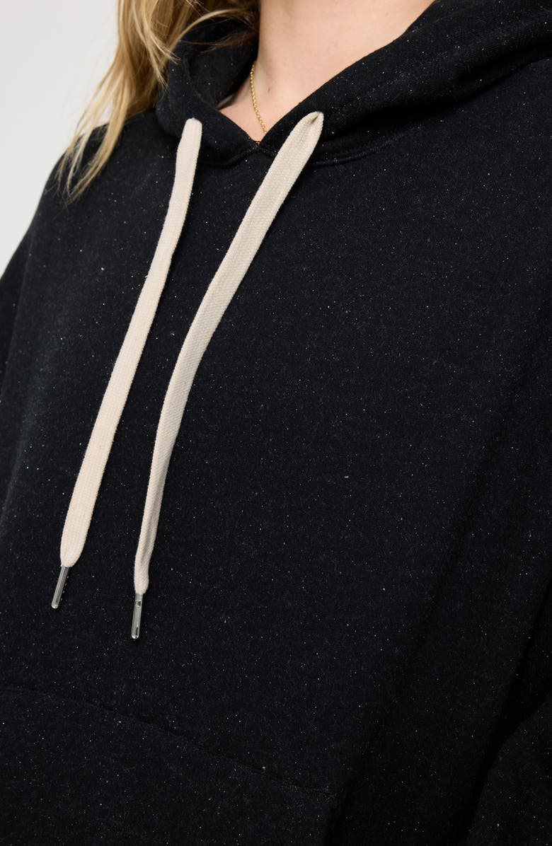 Spiritual Gangster Shimmer Easy Cozy Hoodie, Alternate, color, Black