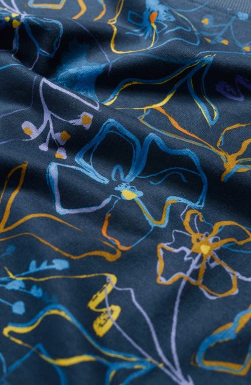 Seasalt Cornwall Bright Wave Organic Cotton Sweatshirt In Blue