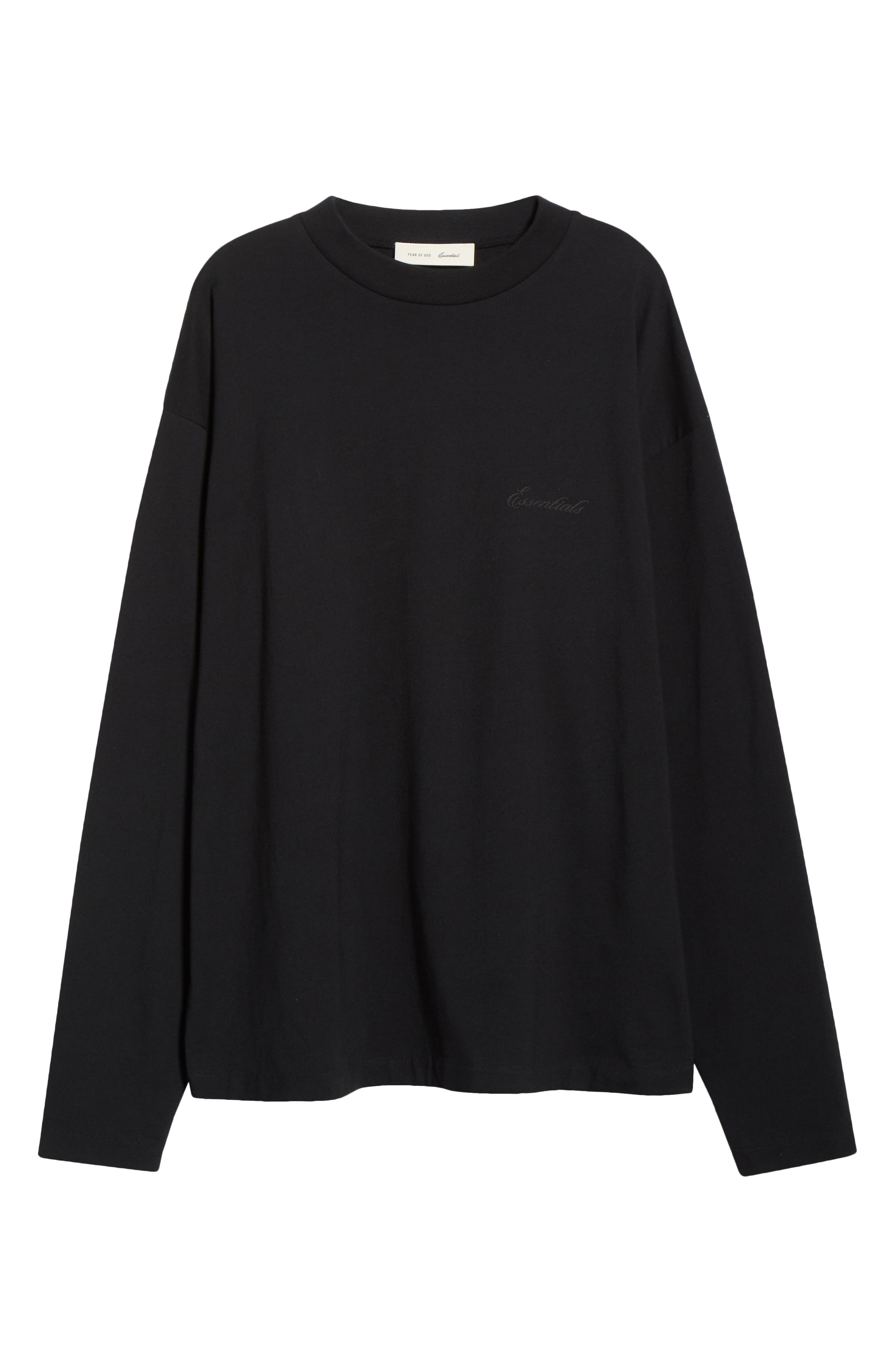 Fear of God Essentials Classic Fit Long Sleeve Cotton T-Shirt (Men