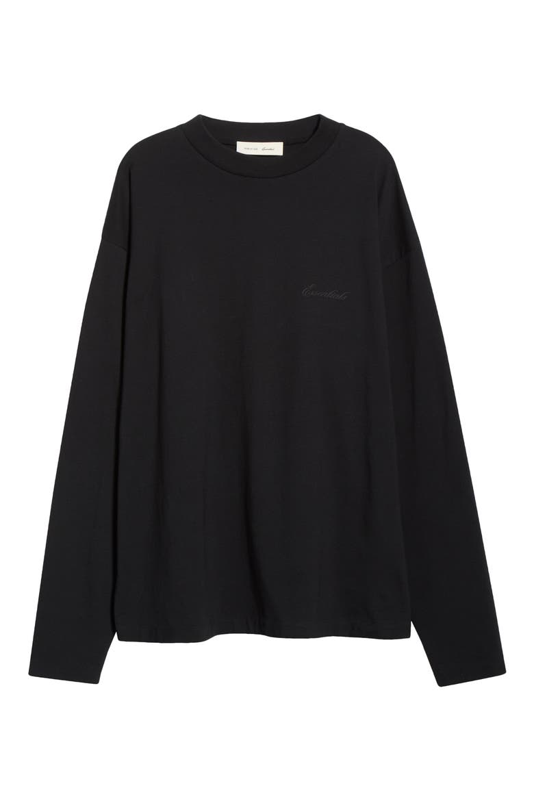 Classic Fit Long Sleeve Cotton T-Shirt, Alternate, color, VINTAGE BLACK