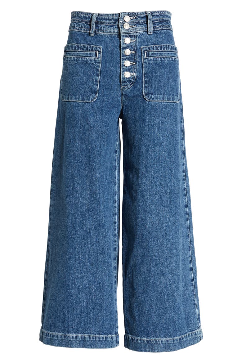Colette Wide Leg Jeans, Alternate, color, INDIGO BLUE