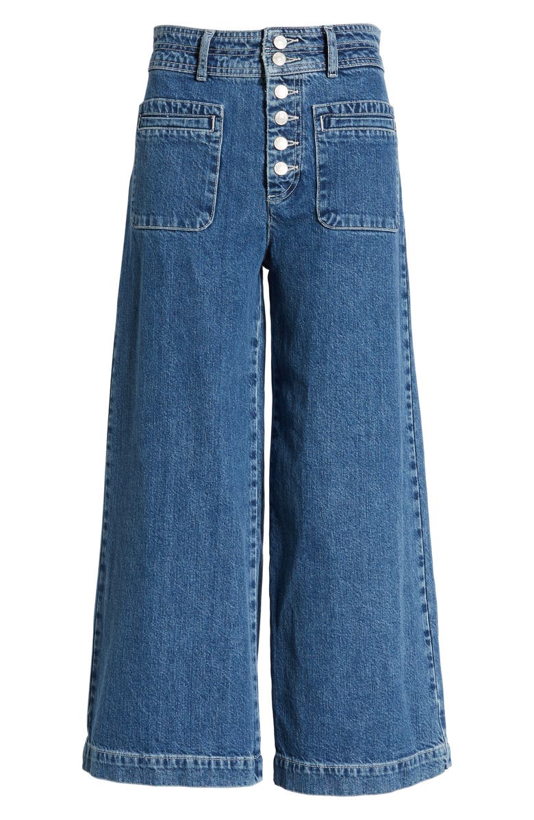 Free People Colette Wide Leg Jeans, Alternate, color, 