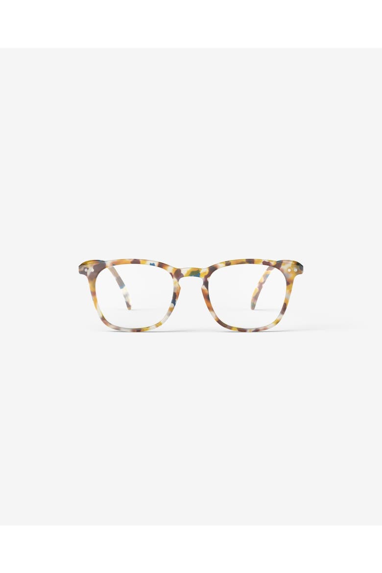 #E 49mm Trapeze Reading Glasses, Main, color, Blue Tortoise