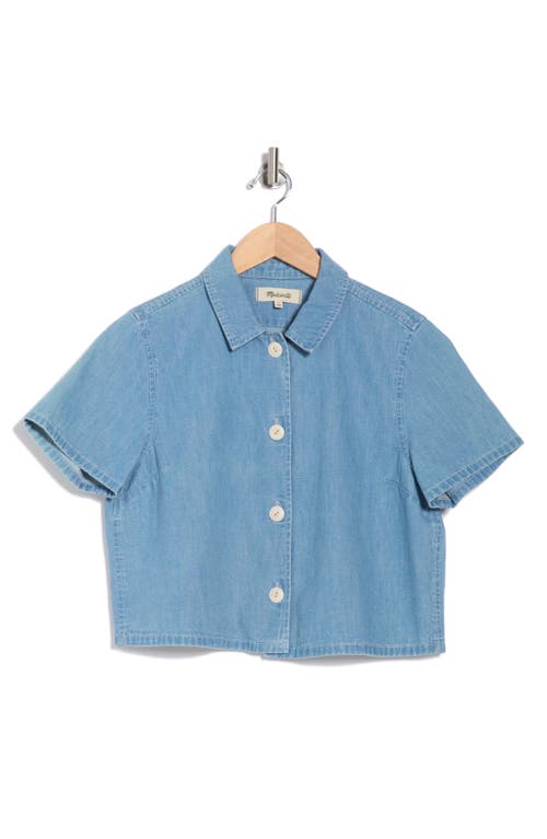 Madewell Crop Chambray Button-up Shirt