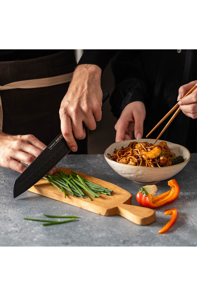 iD3® BLACK SAMURAI 6" Santoku, Alternate, color, Black