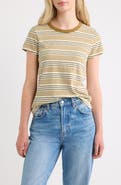 rag & bone The Slub Stripe Cotton T-Shirt