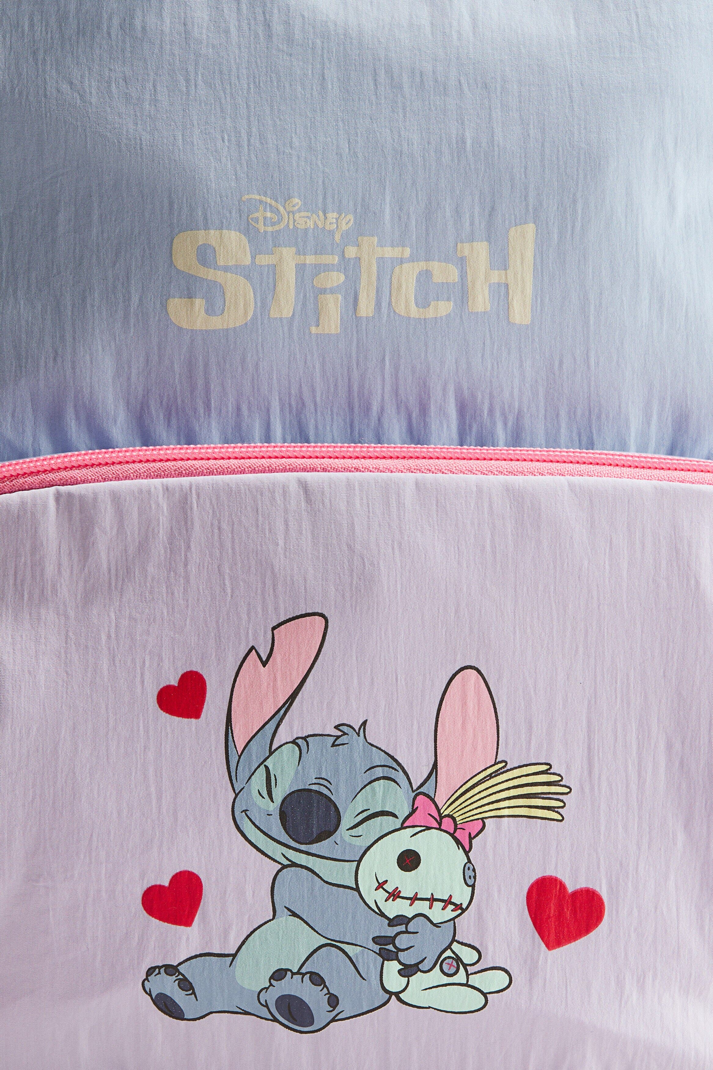 Printed Backpack, Alternate, color, Light dusty blue/Lilo & Stitch