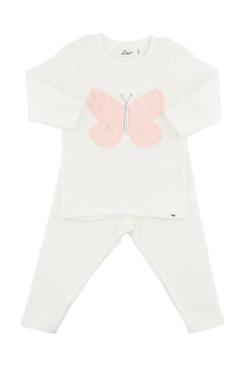 Butterfly Pink/Pink Silver Tulle Two Piece Set