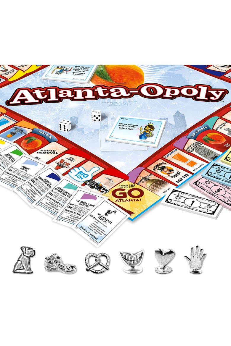 Atlantaopoly Monopoly Board Game, Alternate, color, Multicolored