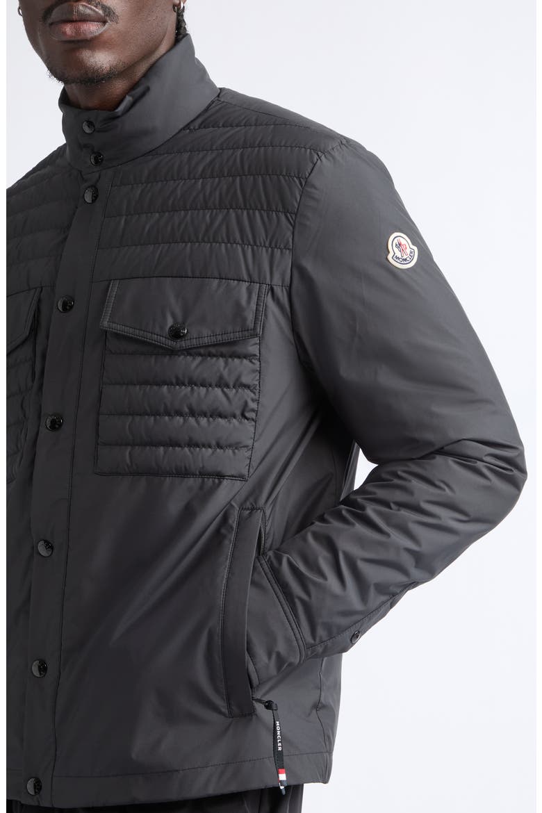 Vnorviane Quilted Down Jacket, Alternate, color, BLACK