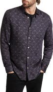 John Varvatos Ross Satin Button-Up Shirt