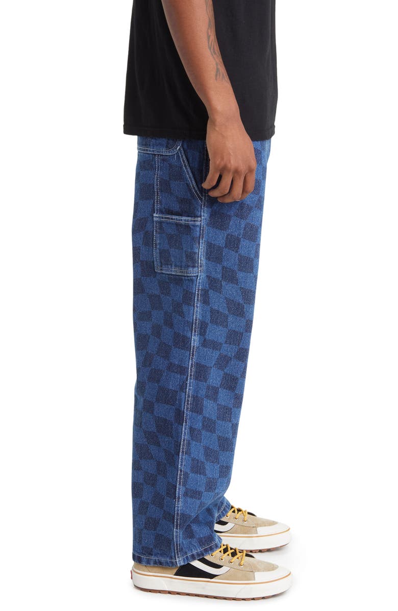Vans Drill Checkerboard Print Carpenter Jeans, Alternate, color, 