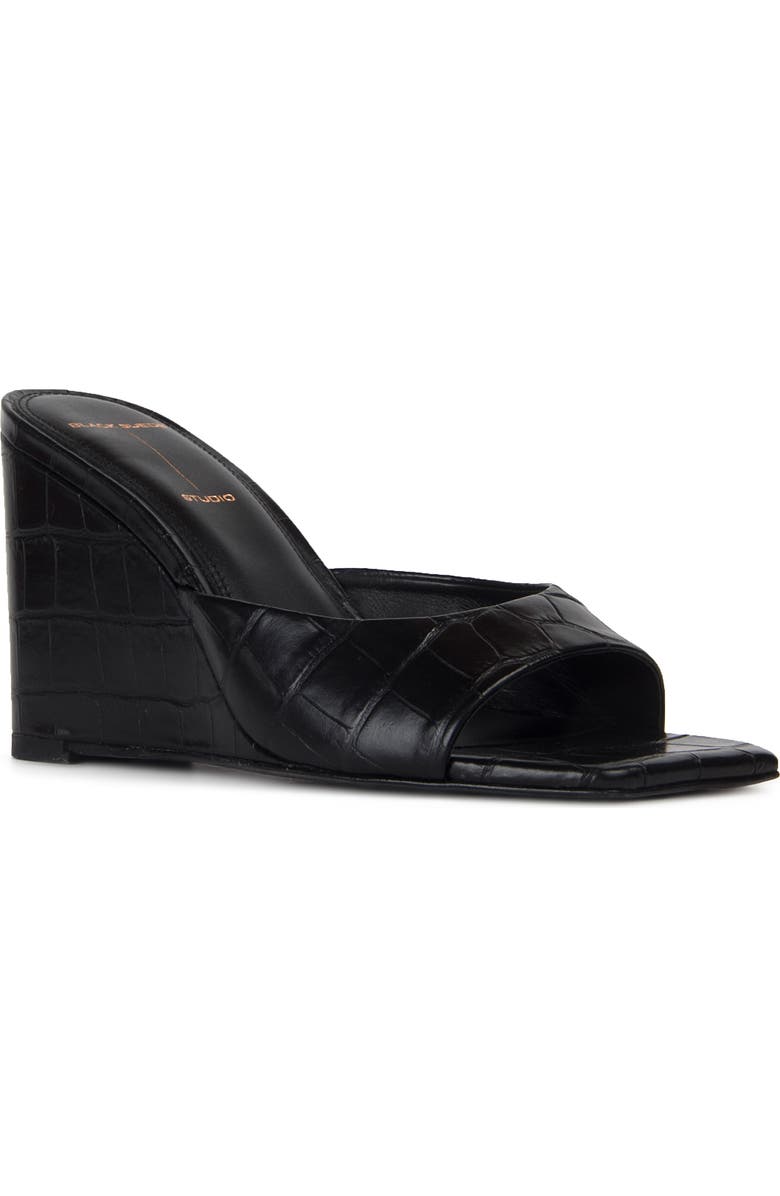 BLACK SUEDE STUDIO Paloma Wedge Sandal, Main, color,