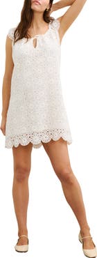 HATCH The Phoebe Crochet Mini Dress