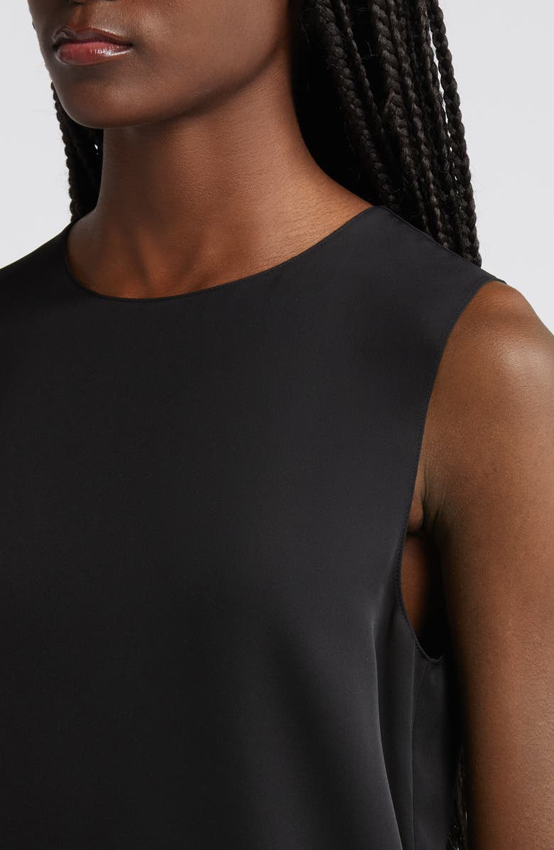 Theory Sleeveless Silk Blouse, Alternate, color, Black