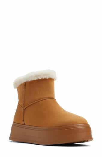 ALDO Plushy Faux Fur Lined Platform Bootie