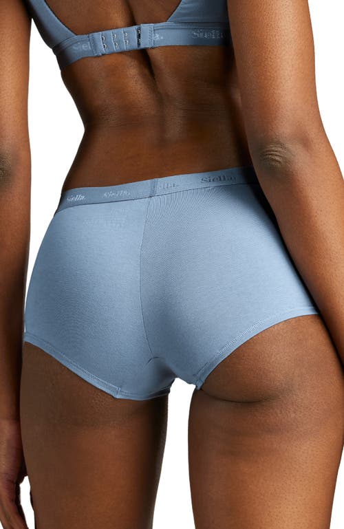Siella Organic Cotton Boy Short In Sky Blue