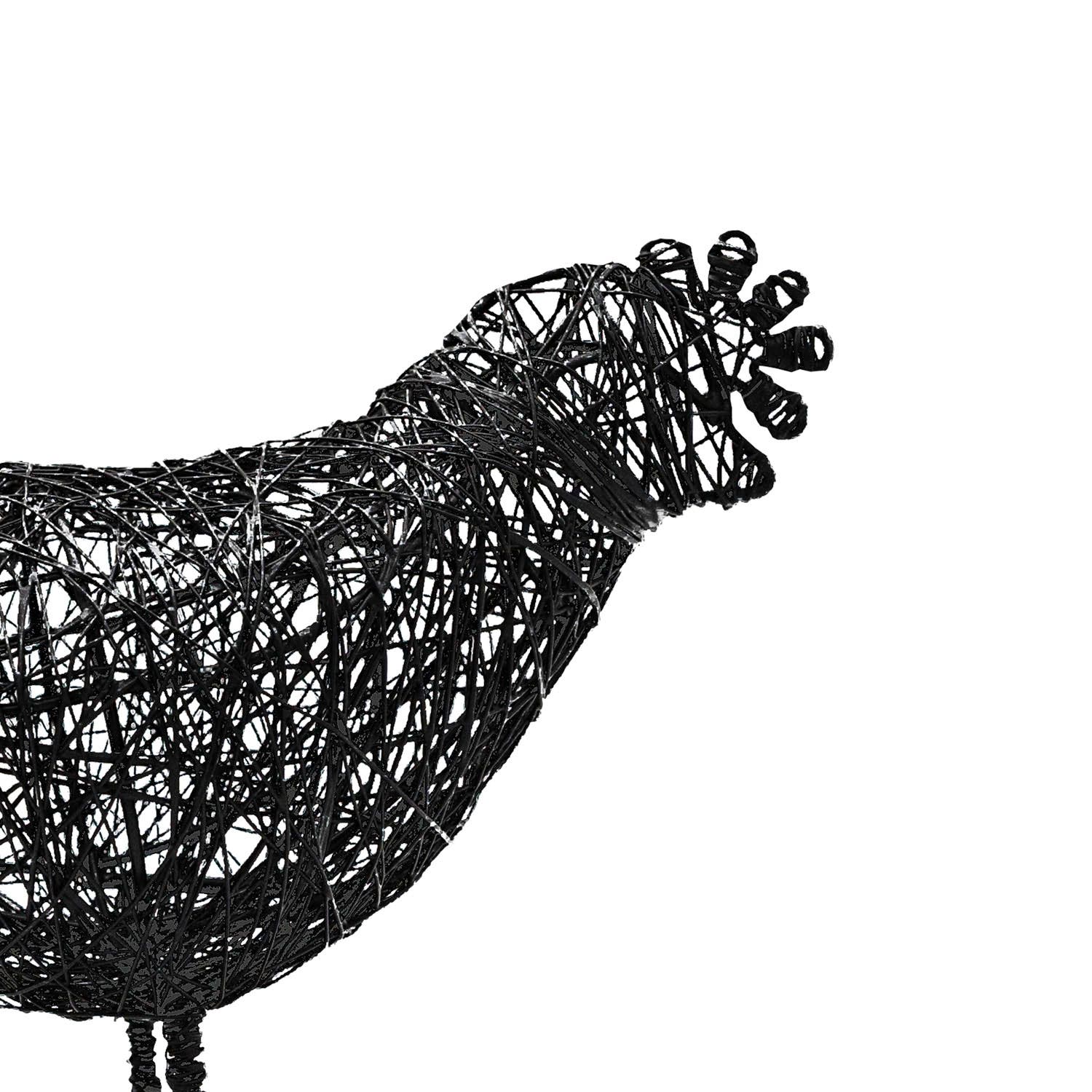Foreside Home and Garden Wire Hen Bird Figure Black Metal | Nordstrom
