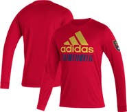 adidas Men's adidas Red Real Salt Lake Vintage Performance Long Sleeve T-Shirt
