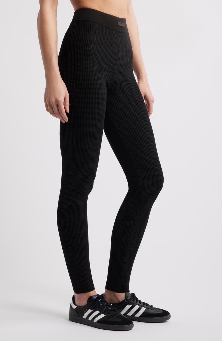 Fear of God Essentials Waffle Knit Leggings, Alternate, color, 