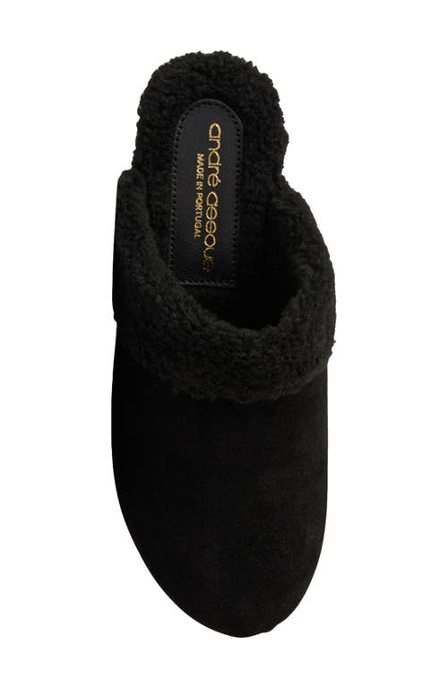 Andre Assous André Assous Olivia Faux Shearling Clog In Black