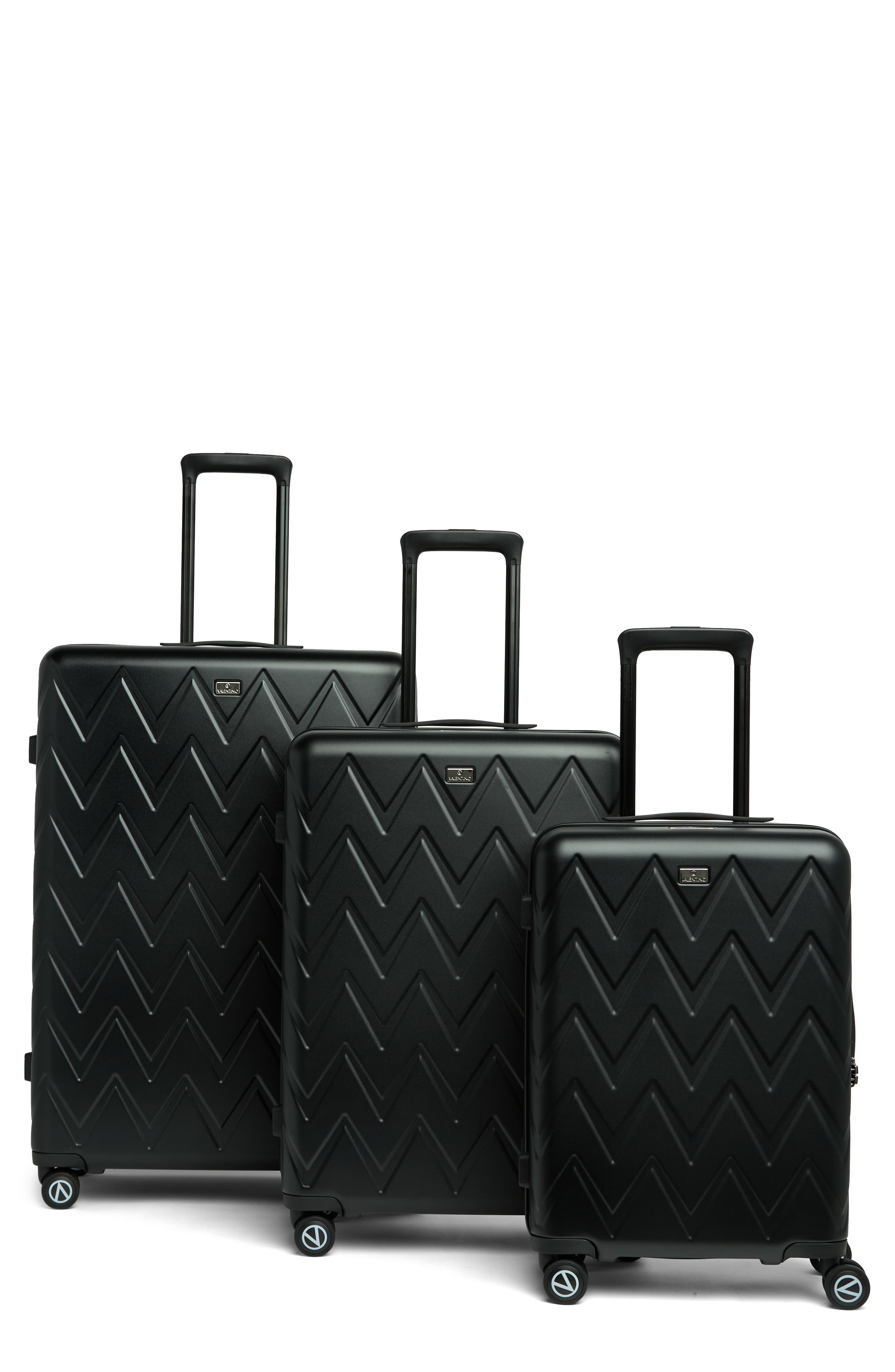 VALENTINO BY MARIO VALENTINO Sabrina Hardshell Spinner Suitcase Set, Main, color, 