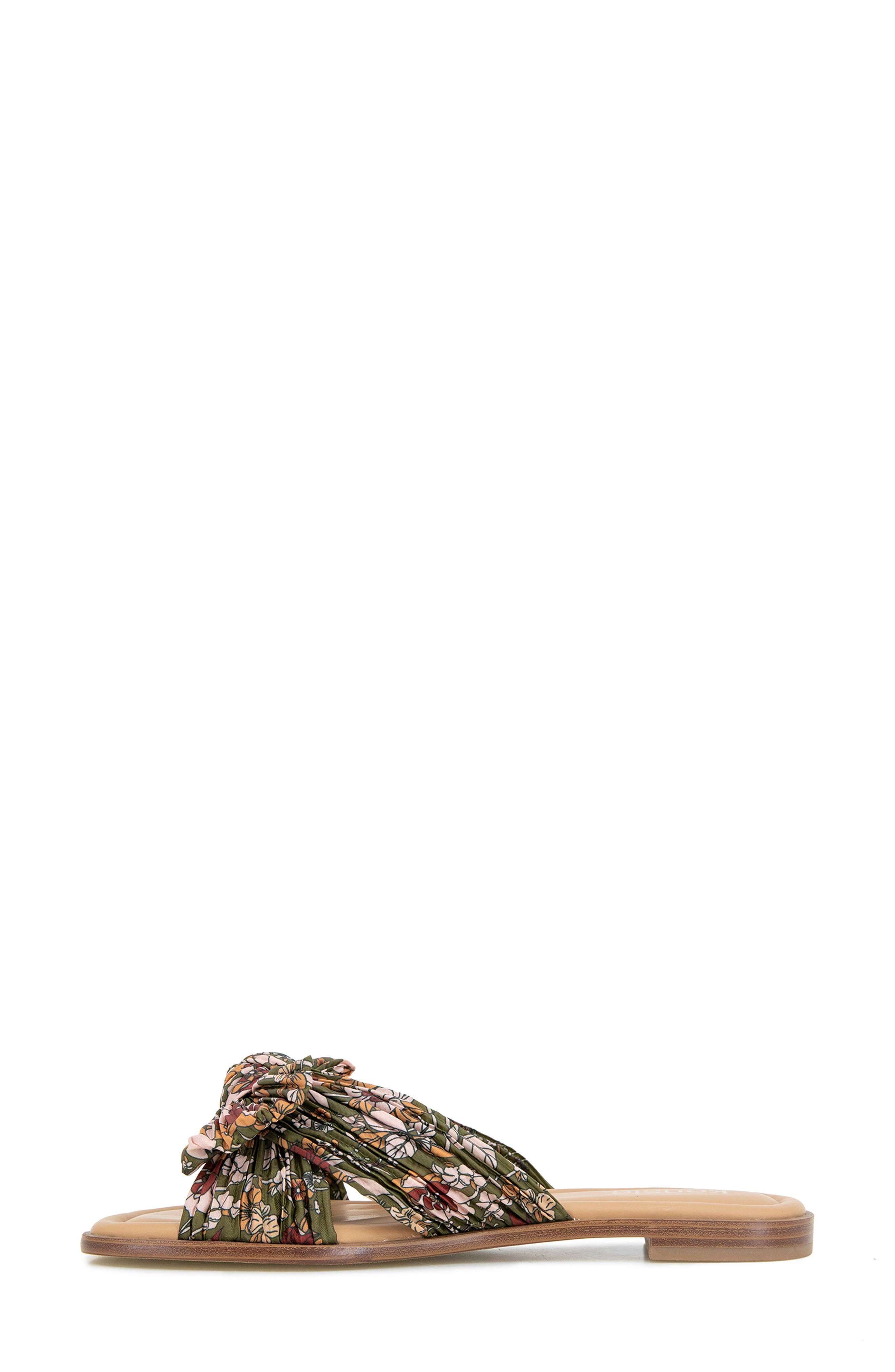 Kensie Renata Slide Sandal, Alternate, color, Olive Floral