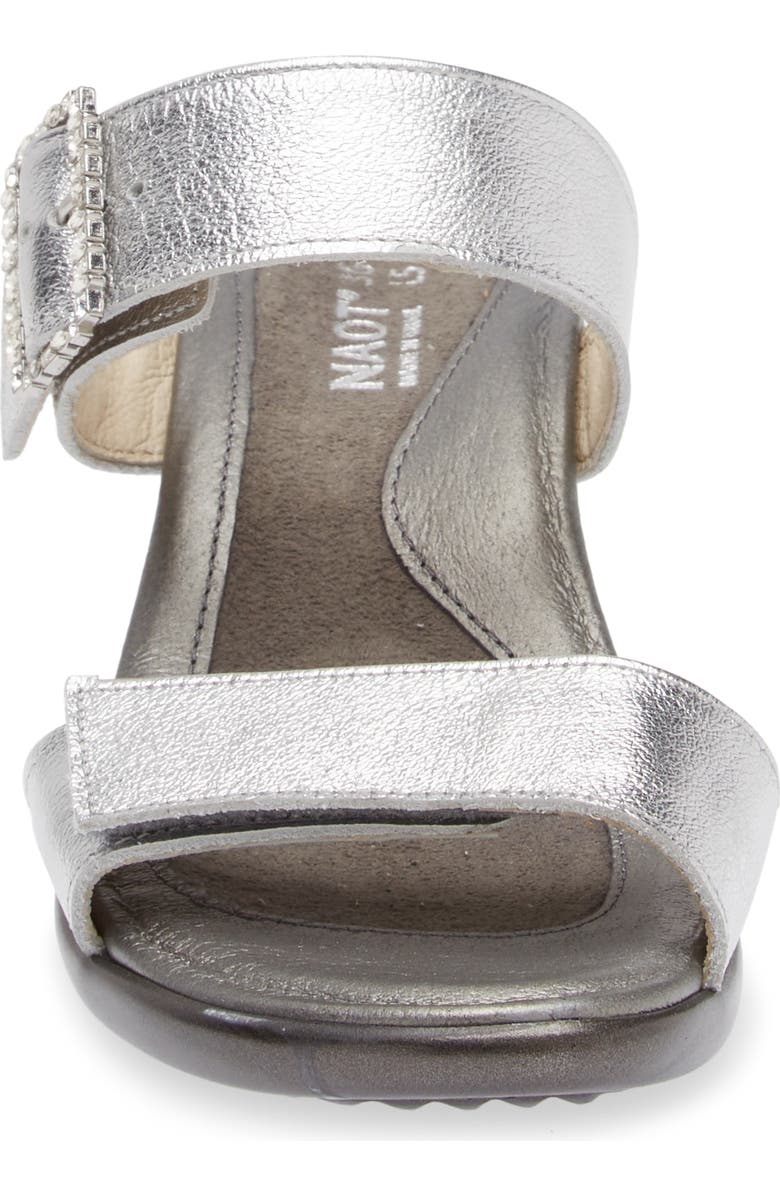 Naot Recent Slide Sandal, Alternate, color, Soft Silver Leather