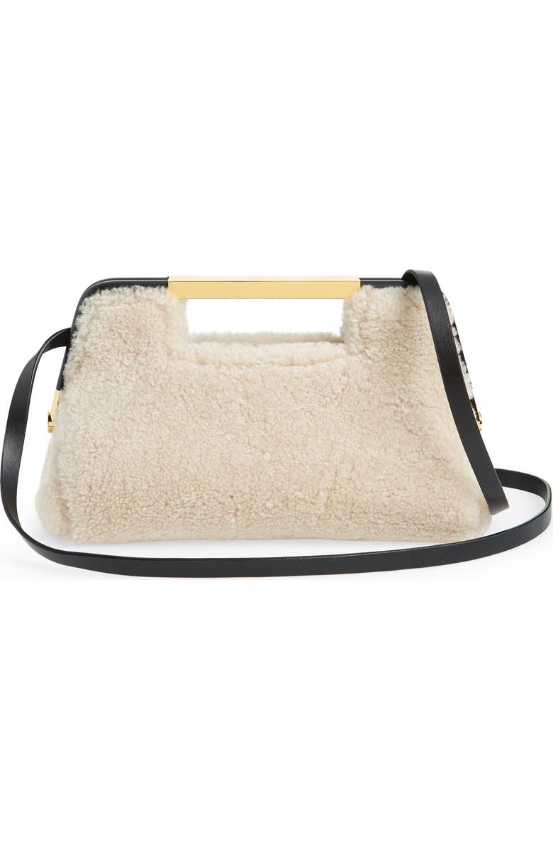 DeMellier Mini Seville Metallic Leather Frame Clutch, Alternate, color,