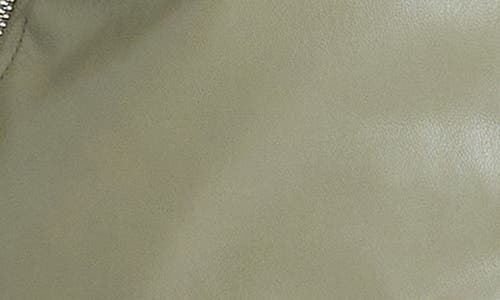 Shop Vince Camuto Asymmetric Zip Faux Leather Jacket In Sage