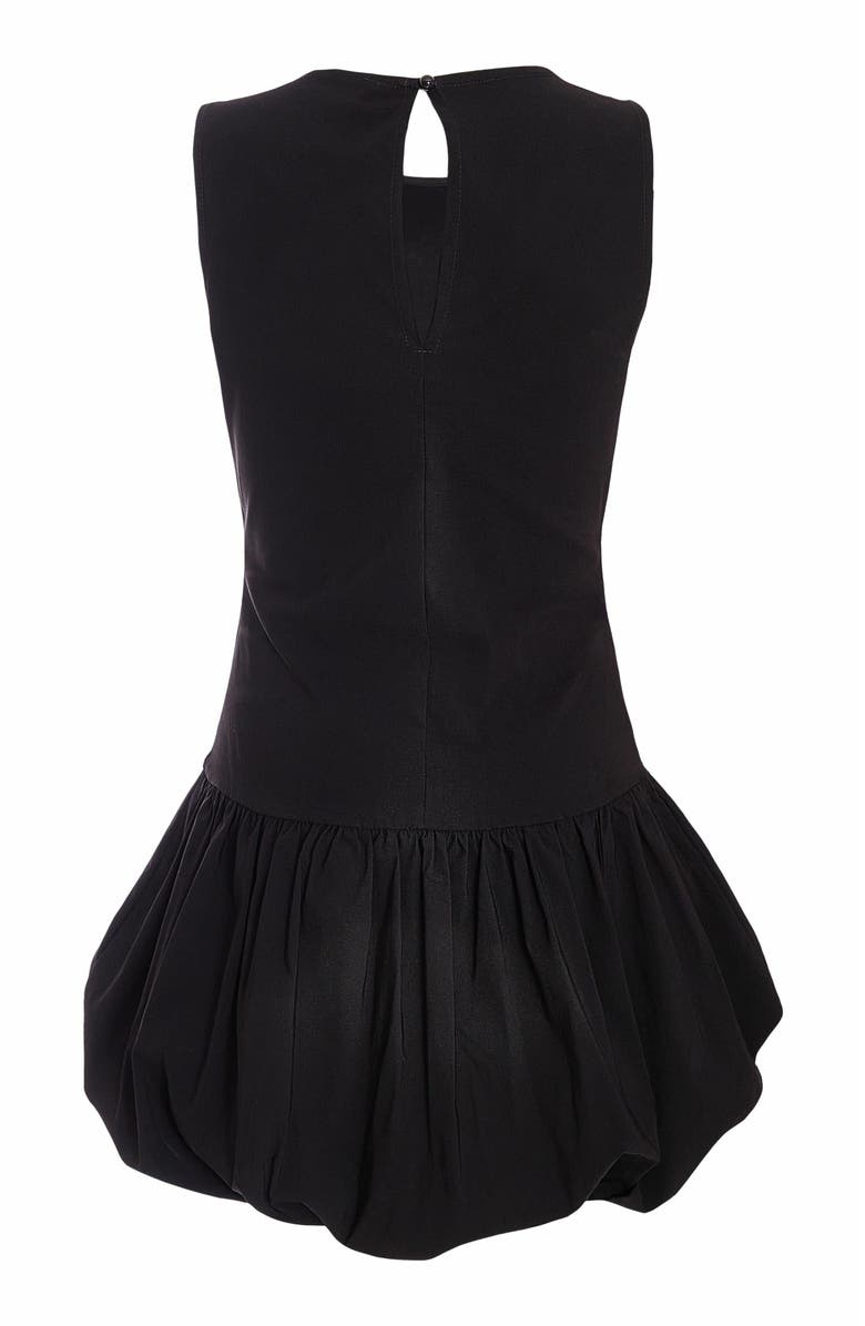 QUIZ Bengaline Round Neck Puff Skirt Skater Dress, Alternate, color, 